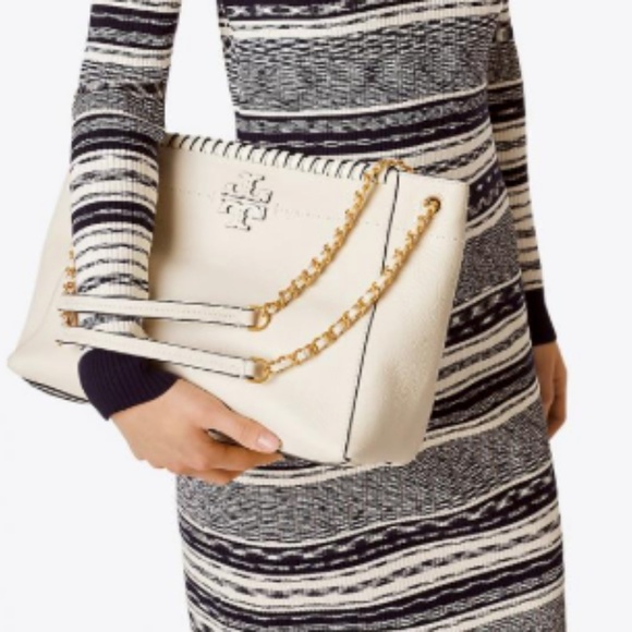 MCGRAW WHIPSTITCH CHAIN SHOULDER SLOUCHY TOTE - Picture 3 of 8